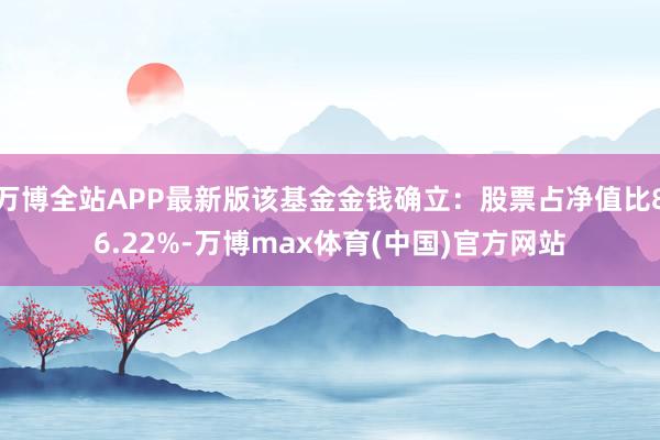 万博全站APP最新版该基金金钱确立：股票占净值比86.22%-万博max体育(中国)官方网站